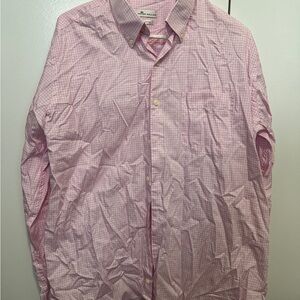 Peter Millar Pink Gingham Men's Shirt